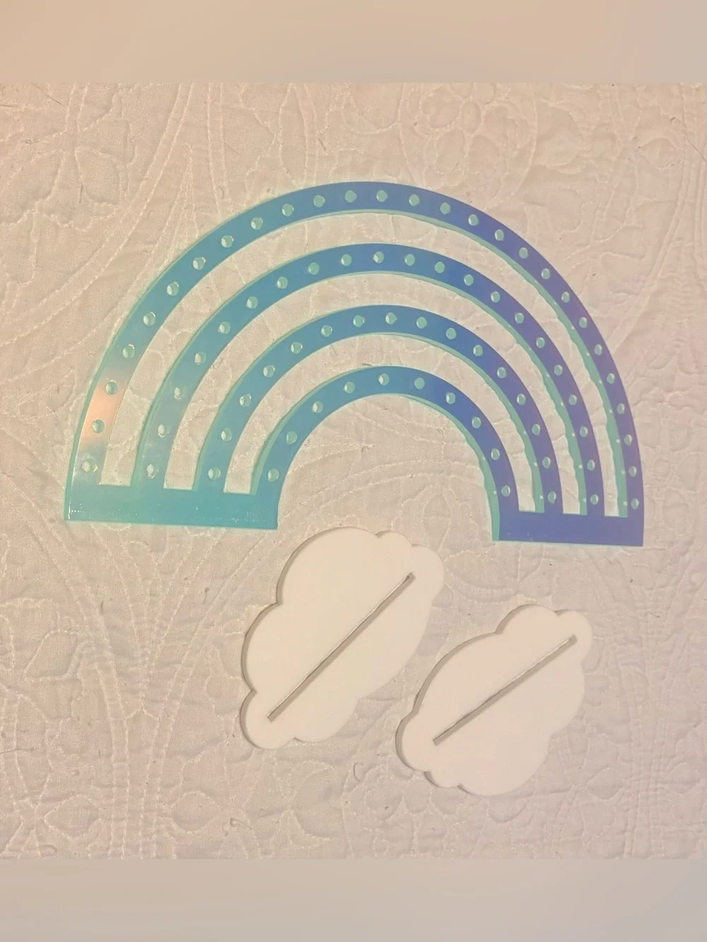 Acrylic Rainbow Earring Holder - New